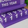 Book Read This Year Counter Book Counter Sign Reading Goal Tracker for Desk Bookshelf Decoration