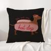 NEW pink trendy brand Cushion Cover Natural Linen Organic Fabric DoubleSided Printing Sofa Home Decor Breathable Bed Pillow