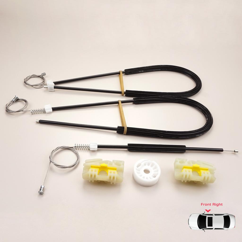 BWR816 Power Window Regulator Repair Set Front Right for Seat Ibiza MK4 6J8 6P8 6J5 6P1 2008-2017 5-Door 6J4837402