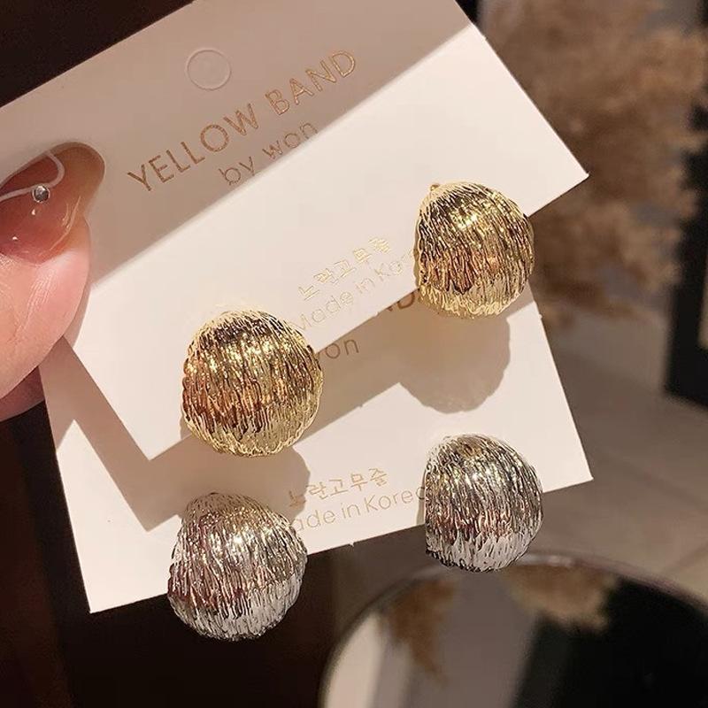 Преувеличенный дизайн матовых металлических сережек для женщин корейские готические серьги-подвески для девушек простые модные ювелирные аксессуары