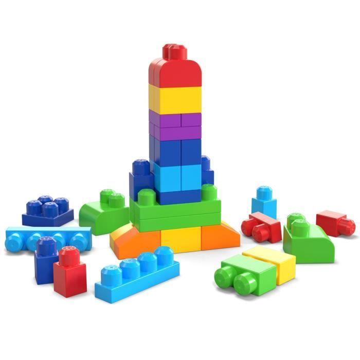 Mega Bloks - Sac Medium Classique 60 Briques - Briques De Construction - 12 Mois Et + DCH55
