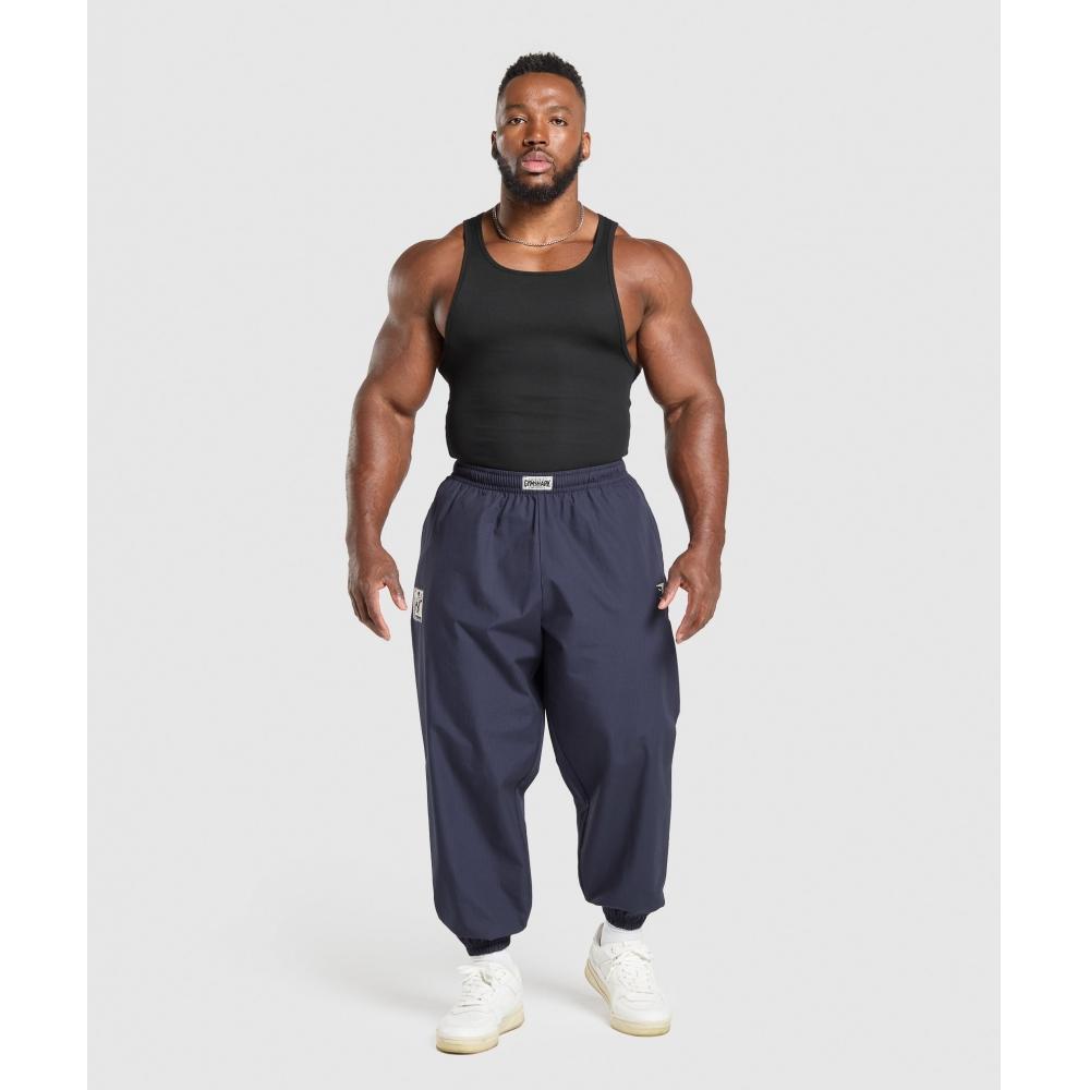 Gymshark Ripstop Pumper Pants Heavy Blue A6a3r Uctn