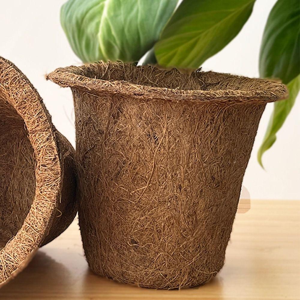 3pcs Biodegradable Nursery Pots Natural Plant Containers Pots Plant Seedling Cups  Garden Supplies