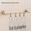 Gold Chrome Plated American Style Towel Rack Set - Retro Bathroom Accessories
