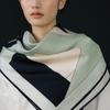 AVVINA PELLE Ap Square Silk Scarf 90 - Mint/Black