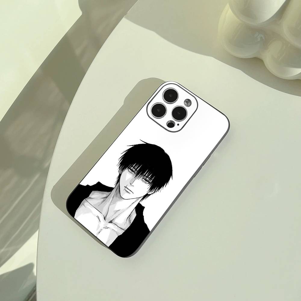 Популярный-Аниме--Магическая битва Чехол для телефона Для iPhone 17,16,15,14,13,12,11 Pro Max, Легкий и практичный Мягкий черный чехол