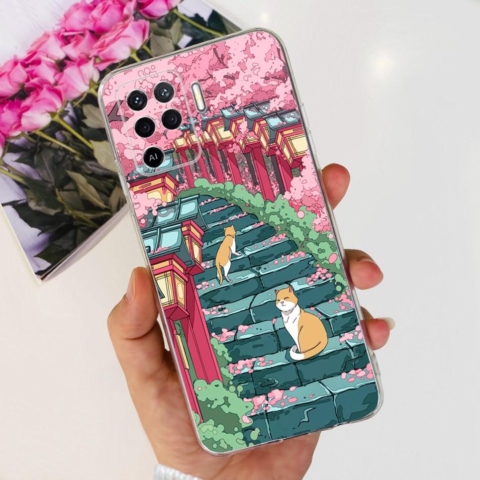 Мультяшный Крутой Стиль Чехол Capa Для Reno5 Lite 5 F Прозрачный Чехол С Рисунком Мягкий Тонкий Силиконовый Funda Для Oppo Reno 5Lite 5F