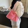 Autumn and Winter New 2025 Women's Bag Imitation Fur Plush Versatile Shoulder Bag Lightweight and Cool Underarm Casual Bag