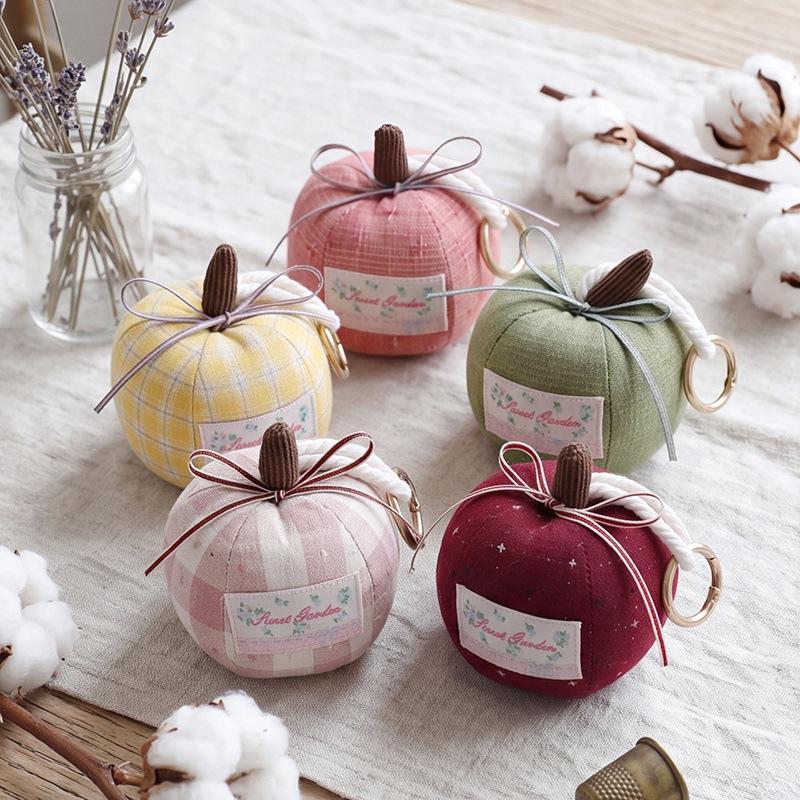 Cute Plush Scented Bag Keychain Cartoon Fruit Pendant Toy Gift For Girls