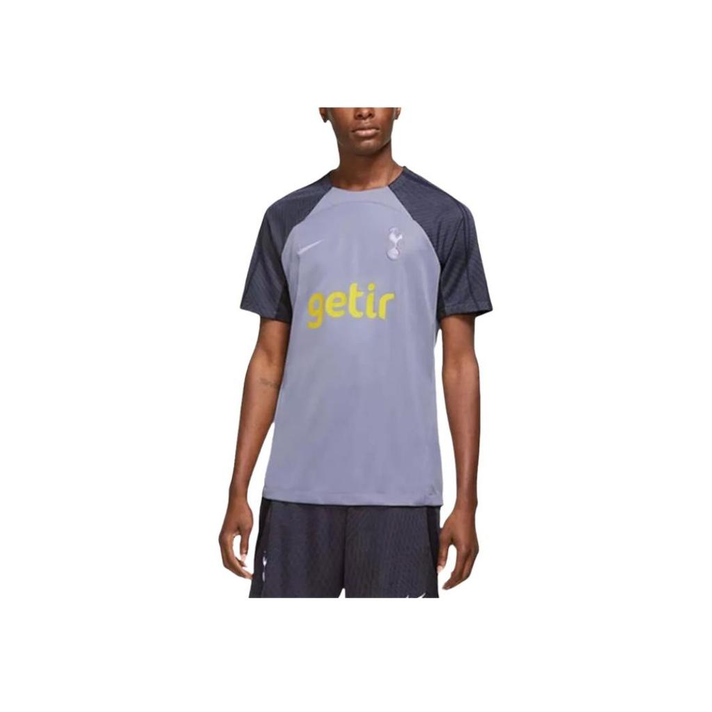 Nike Футболка мужская Tottenham Hotspur Strike с вышитыми буквами и принтом в стиле пэчворк с коротким рукавом, цвет железно-фиолетовый DX3025-524