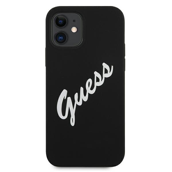 Guess Guhcp12Slsvsbw Iphone 12 Mini5,4 Czarno Biały/Black White Hardcase Silicone Vintage