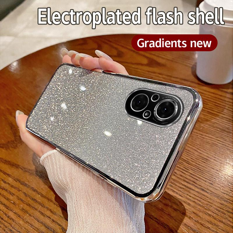 Для Huawei Nova 9 SE Чехол Honor 50 SE Чехол для телефона Блестящий блестящий силиконовый объектив камеры Мягкая задняя крышка