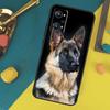 Cartoon German Shepherd Dog Case For Realme C53 C55 C67 C61 C75 C51 C21Y C25S GT 6 6T 5 GT7 Pro 10 11 12 13 14 Pro Plus