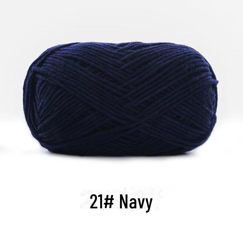 4-х ниточная пряжа из гребенного хлопка для кукол ручной работы, 40 г молочного хлопка, набор материалов для кукол своими руками