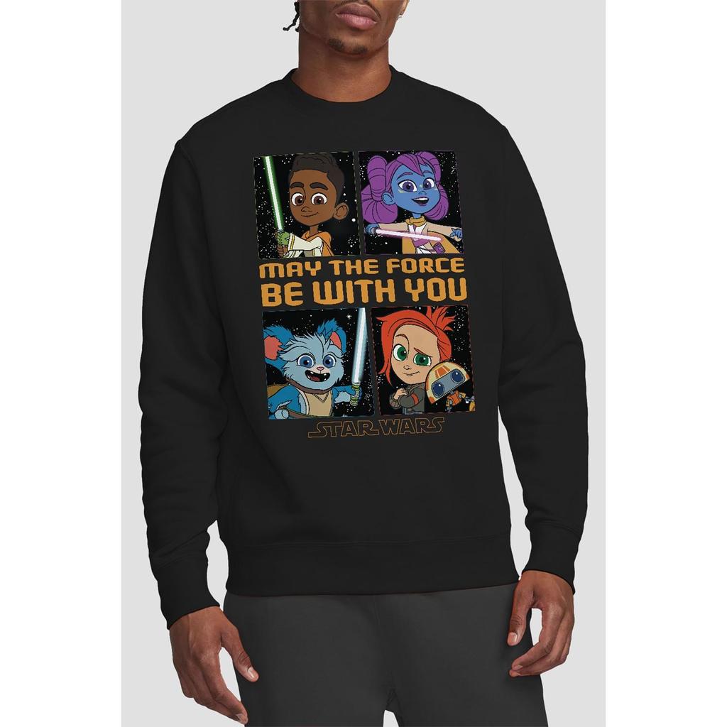 Star Wars Unisex Adult Young Jedi Adventure Among The Stars Sweatshirt