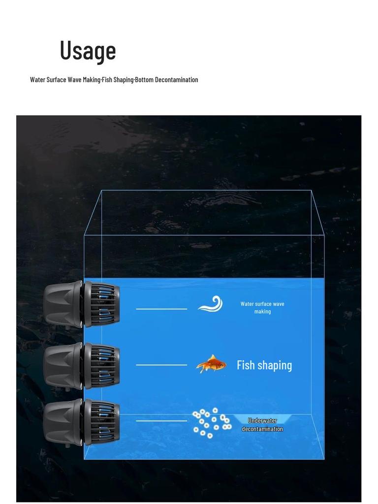 Помпа течения Jebo Bluetooth MP для рифового аквариума