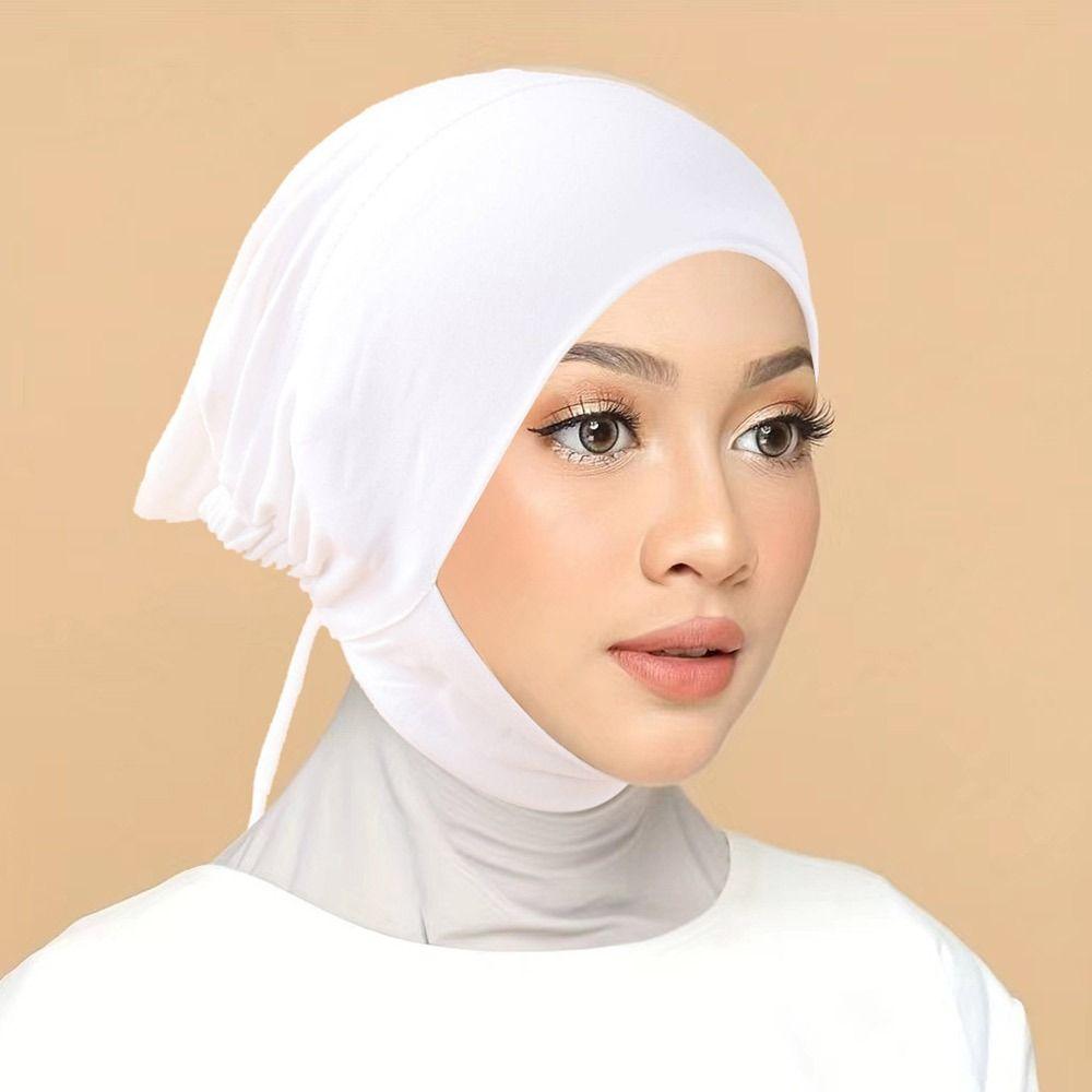 Turbante Modal Muslim Turban Hat India Hats Inner Hijab Caps Islamic Underscarf Bonnet