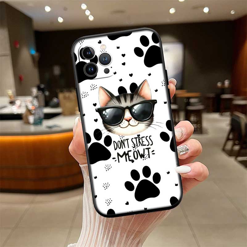 RE18 Cat Cartoon New High-End Shell Phone Case for Xiaomi Poco C40 C50 C51 C55 C65 C71 C75 F3 F5 F6 F7 M2 M3 Pro Ultra