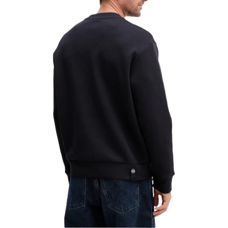 Armani Exchange Свитшот с круглым вырезом, свободный, с длинным рукавом, с буквенным принтом, мужской свитшот XM000982-AF10818-UB101
