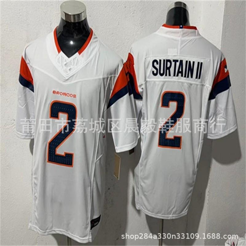 NFL Denver Broncos Custom Embroidered Jersey Men - 10 7 15 14 2 Official Style Football Uniform