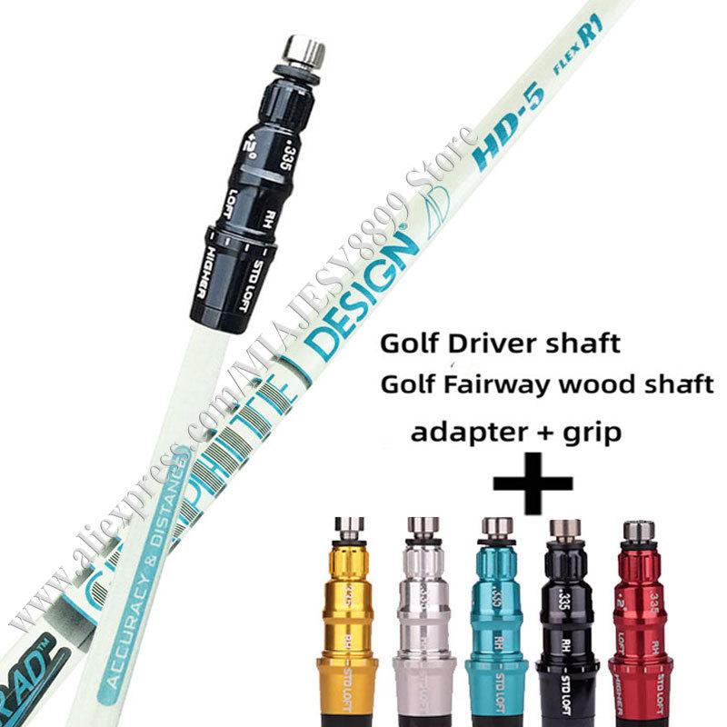 Golf Driver Shaft AD HD-5 Graphite Shaft Men Golf Clubs Wood Shaft+Free Assembly Sleeve and Golf Grip Golf Accessories