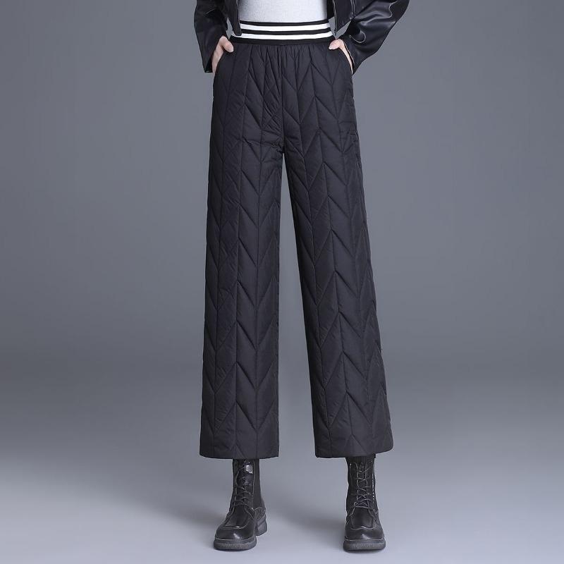 Fashionable and Cozy Wide-Legged Pants for Women, Perfect for Winter