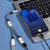 Многопортовое соединение USB C папа к 2 мамам Y-разветвитель, 480 Мбит/с синхронизация данных и зарядный кабель для ноутбуков,
