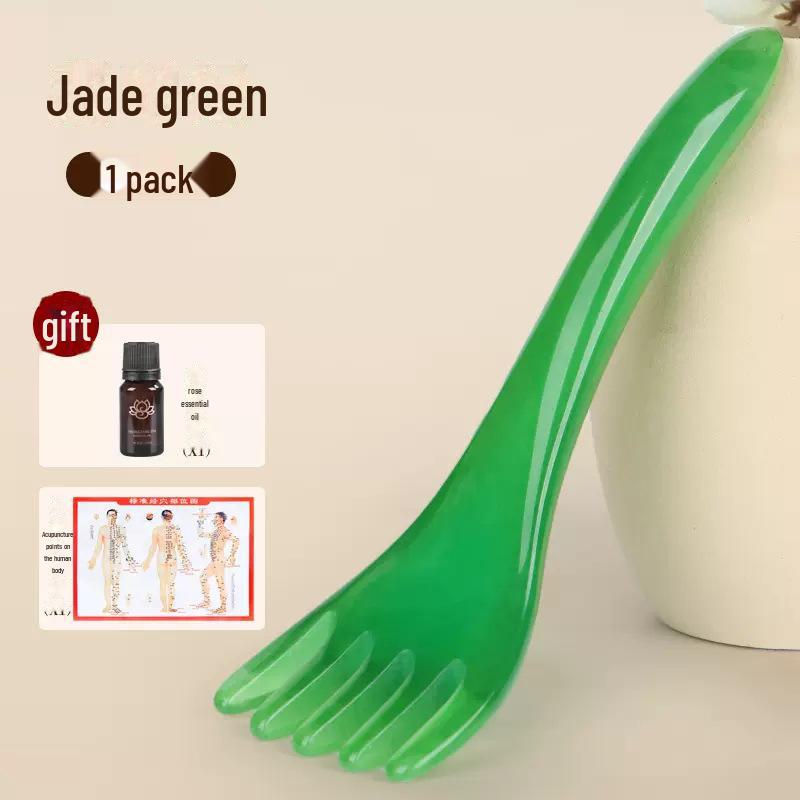 Массажер для кожи головы с пятью лапками: Акупрессурная расческа для релаксации и декомпрессии