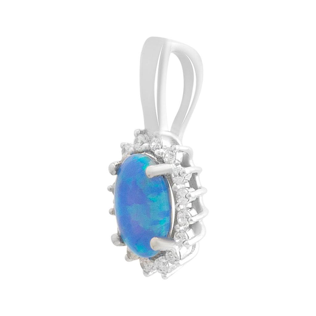 Silver Pendant with Opal 0.459ct (2192367)