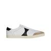 Triomphe Low Lace Up Sneakers Plain Logo White Black