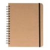 Kraft Spiral Notebook with Grid Lines