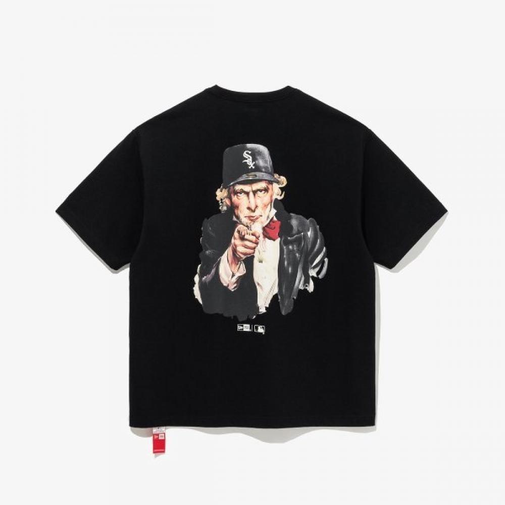 Футболка New Era Mlb Chicago White Sox Uncle Sam черная 14536460 S