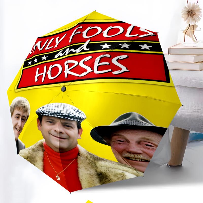 Only Fools and Horses Fashionable Automatic Opening/Closing Folding Umbrella. Portable and Foldable, Ideal for Gift, Travel, and Daily Use.