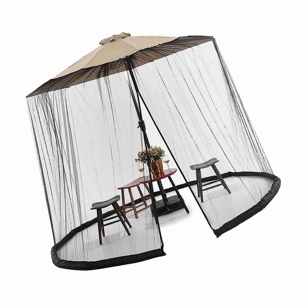 Outdoor Patio Umbrella Screen Mosquito Netting for Patio Porch   Water Pipe Mosquito Net for 7 11ft Umbrellas Patio