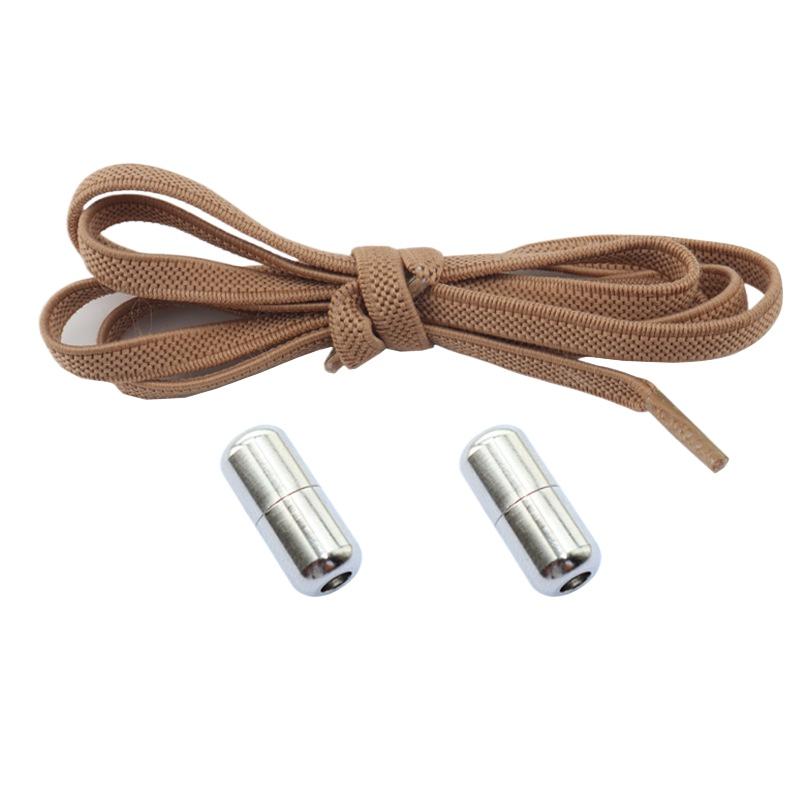 Шнурки без завязок с металлическим замком – плоские эластичные шнурки для кроссовок для взрослых, быстрозатягивающиеся шнурки для ленивых дней