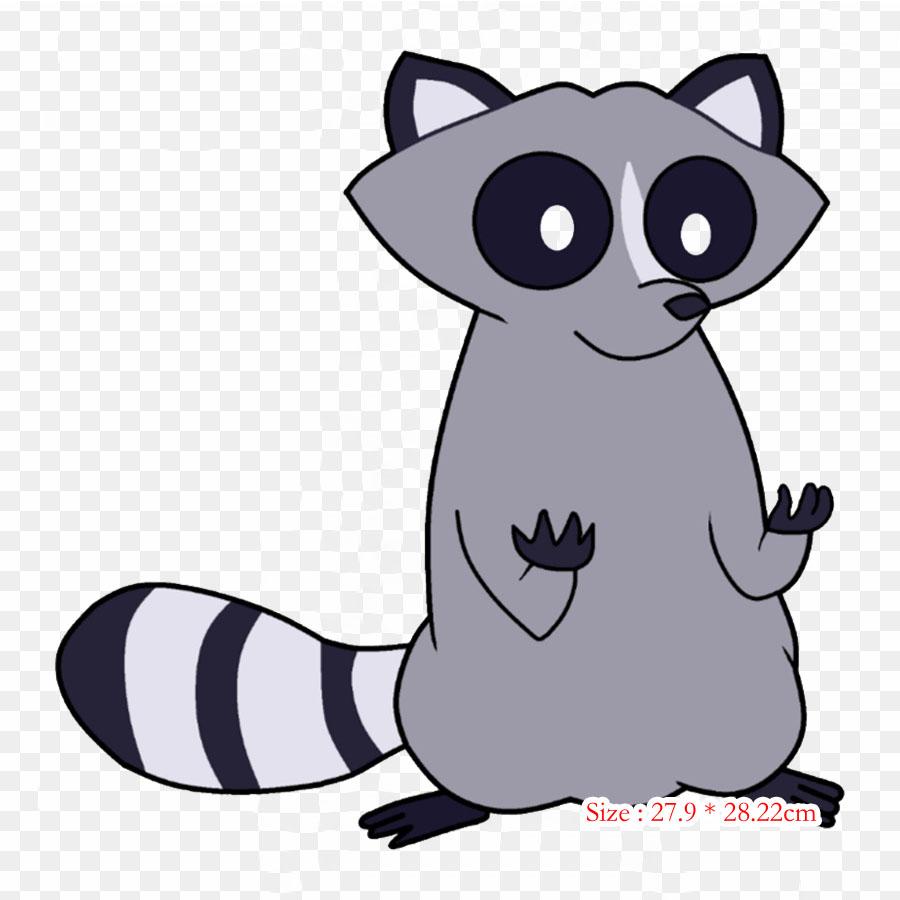 Cartoon Raccoon Raccoon Cartoon Iron On Heat Transfer Printing Vinyl Patches Sticker for Clothes DIY Appliques Washable Patches
