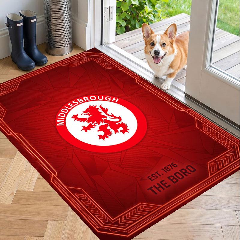 Soft Floor Carpet Middlesbrough FC Pattern Area Rug Decorative Mat For Home Room Decoration