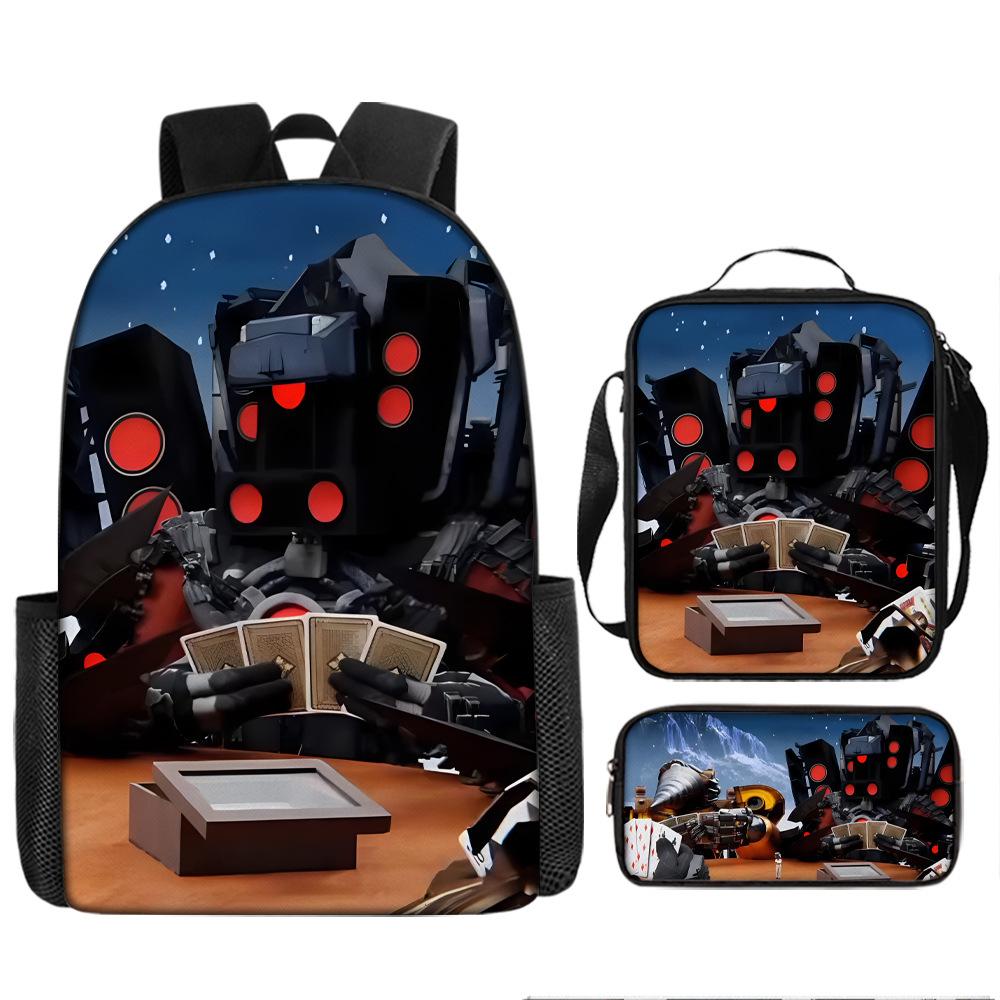 Туалетный человек пародия школьный рюкзак новый ученик рюкзак ранец пенал