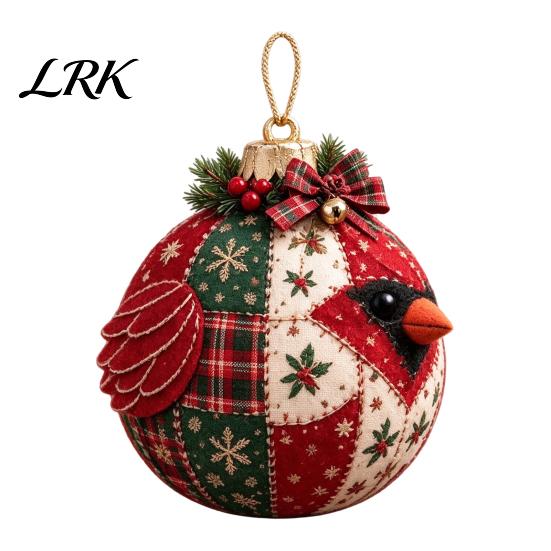 Creative Christmas Activity Kits Patchwork Ball DIY Kit, Fabric Ornament Sewing Xmas Quilting Supplies for Beginners Craft Kit Adults, Handmade