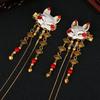 1Pcs Fox Animal Fringe Hair Accessories Han Elemental Headdress A Headband for Girls To Wear With a Beautiful Decoration