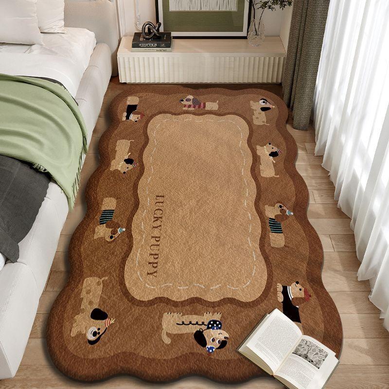 Ковер для спальни, осенне-зимний утолщенный утеплитель, теплый ковер у кровати, мягкий нескользящий ковер