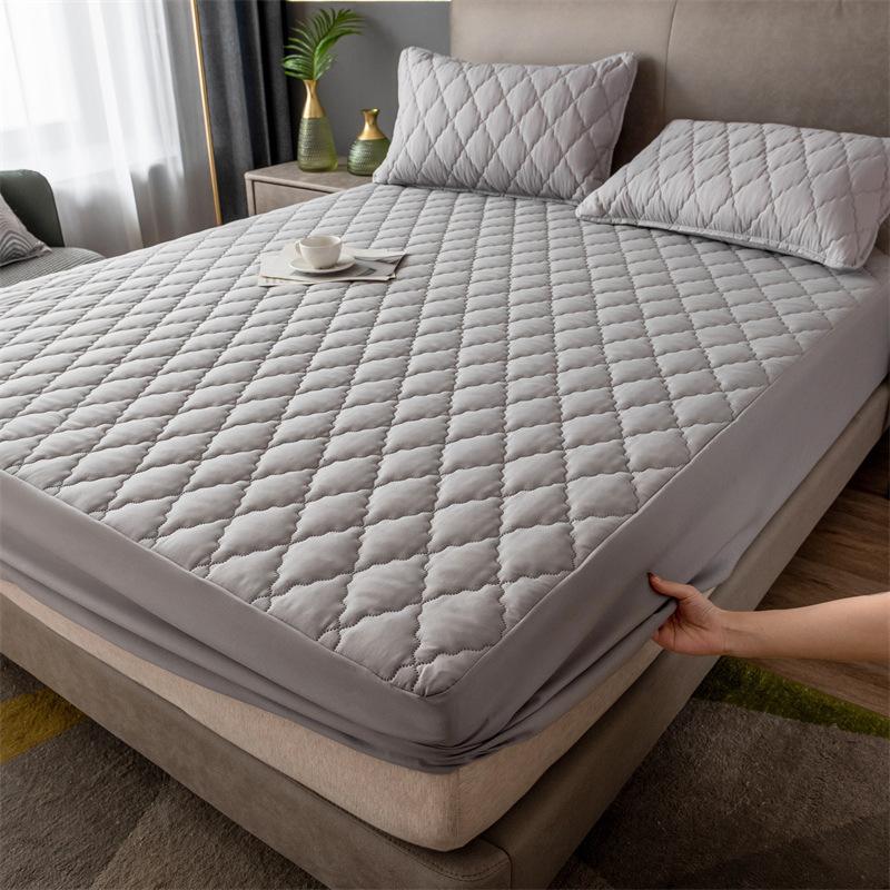 Super Waterproof Bed Fitted Sheet Thicken Mattress Cover Anti-slip Bedspread Quilted Bed Cover Mattress Protector For Home(No Pillowcase)