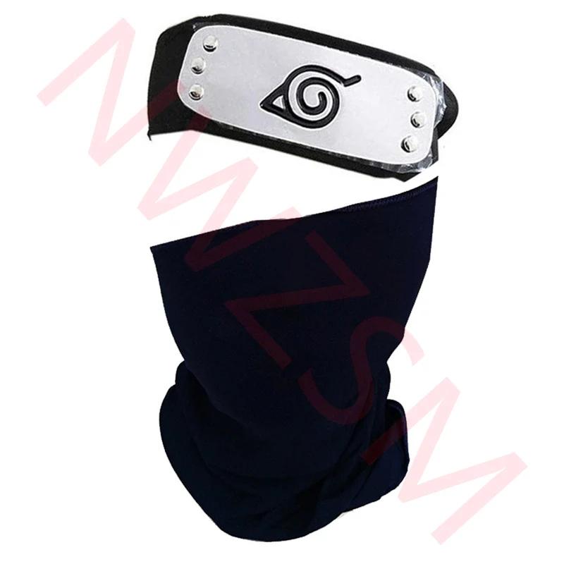 Наруто Хатаке Какаши Косплей Перчатки Маска Повязка на голову Аниме Аксессуары Кунай Блокнот Знак Конохагакуреносато Реквизит