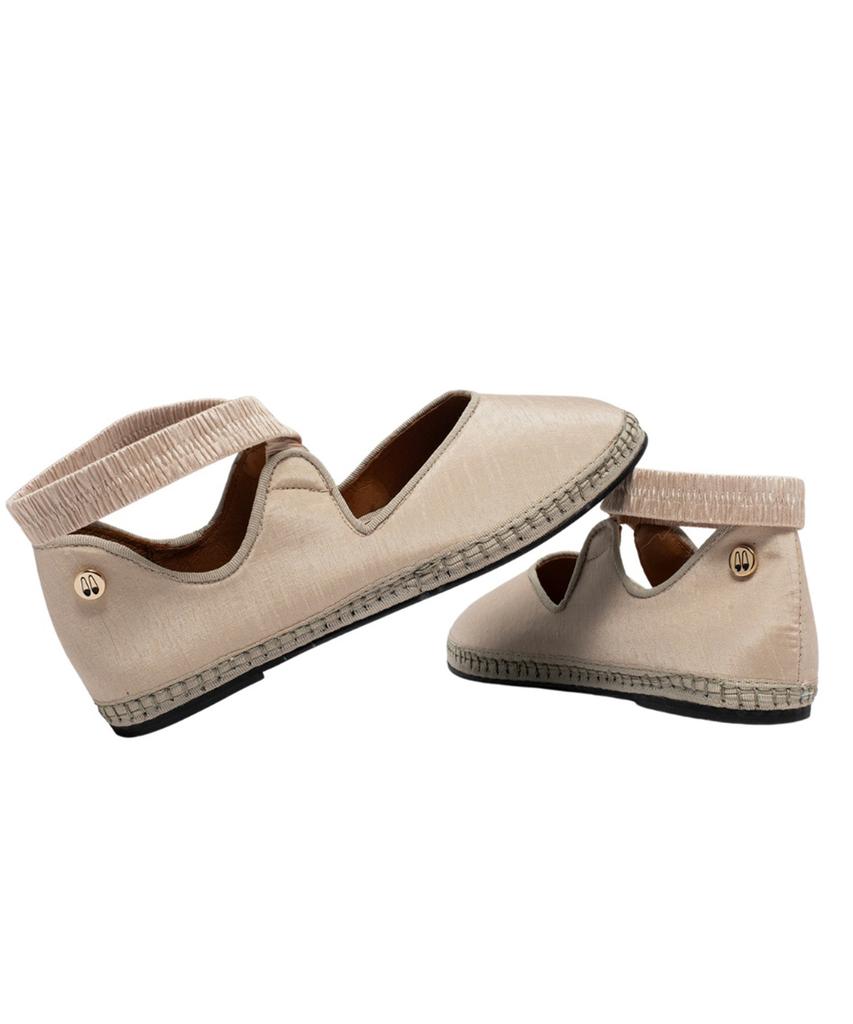 Sveti Stefan Elastic Band Ballerina Loafers_Cream Collar