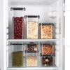 5Pcs Sets Sealed Jar Food Storage Box Transparent Plastic Kitchen Organizer Multigrain Tank Stackable Dried Sealed Storage Jars