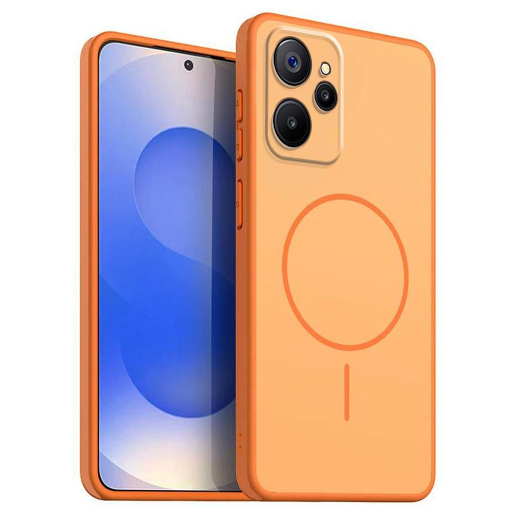 Однотонный матовый чехол из ТПУ для realme 9i 4G, OPPO A96 4G Декоративный чехол с принтом кольца в стиле MagSafe