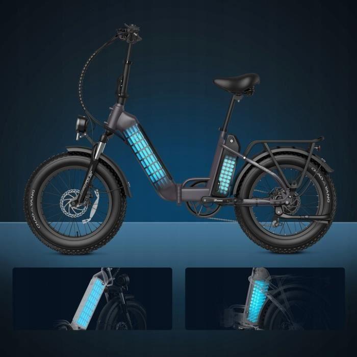 Fafrees FF20 Polar vélo électrique 40KM-H 10.4AH*2 1000W roue 20" Vélo électrique pliant vert