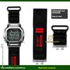 Сменный нейлоновый холщовый ремешок для Casio G-Shock GMW-B5000 Металлические квадратные часы - Спортивный водонепроницаемый регулируемый ремешок Аксессуар