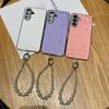 Чехол с блестками и стразами для защиты камеры Samsung A07 A37 A17 A57 A56 A55 A54 A53 A36 A35 A34 A26 A25 A16 A06 Чехол с ремешком