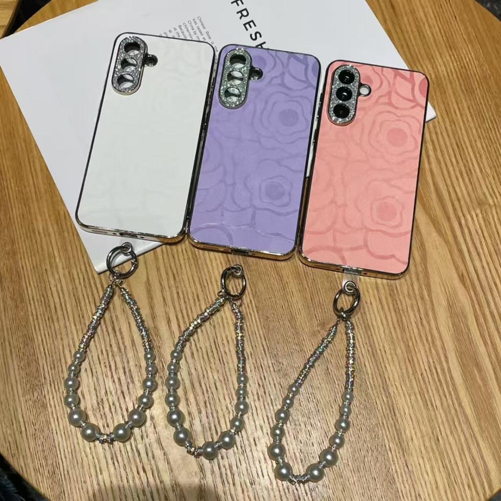 Чехол с блестками и стразами для защиты камеры Samsung A07 A37 A17 A57 A56 A55 A54 A53 A36 A35 A34 A26 A25 A16 A06 Чехол с ремешком